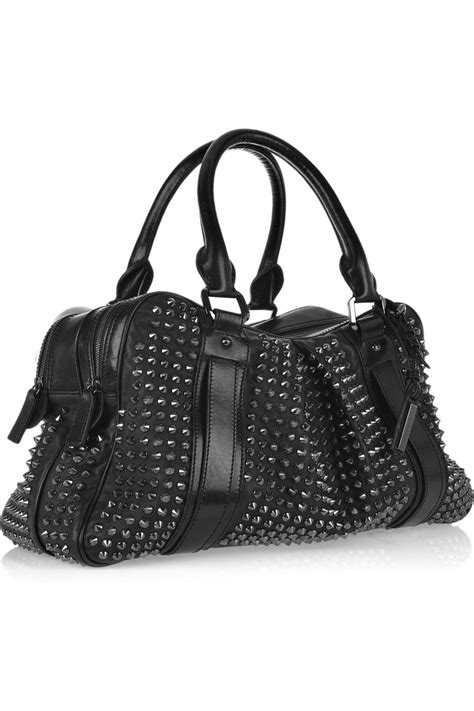 burberry black studded bag